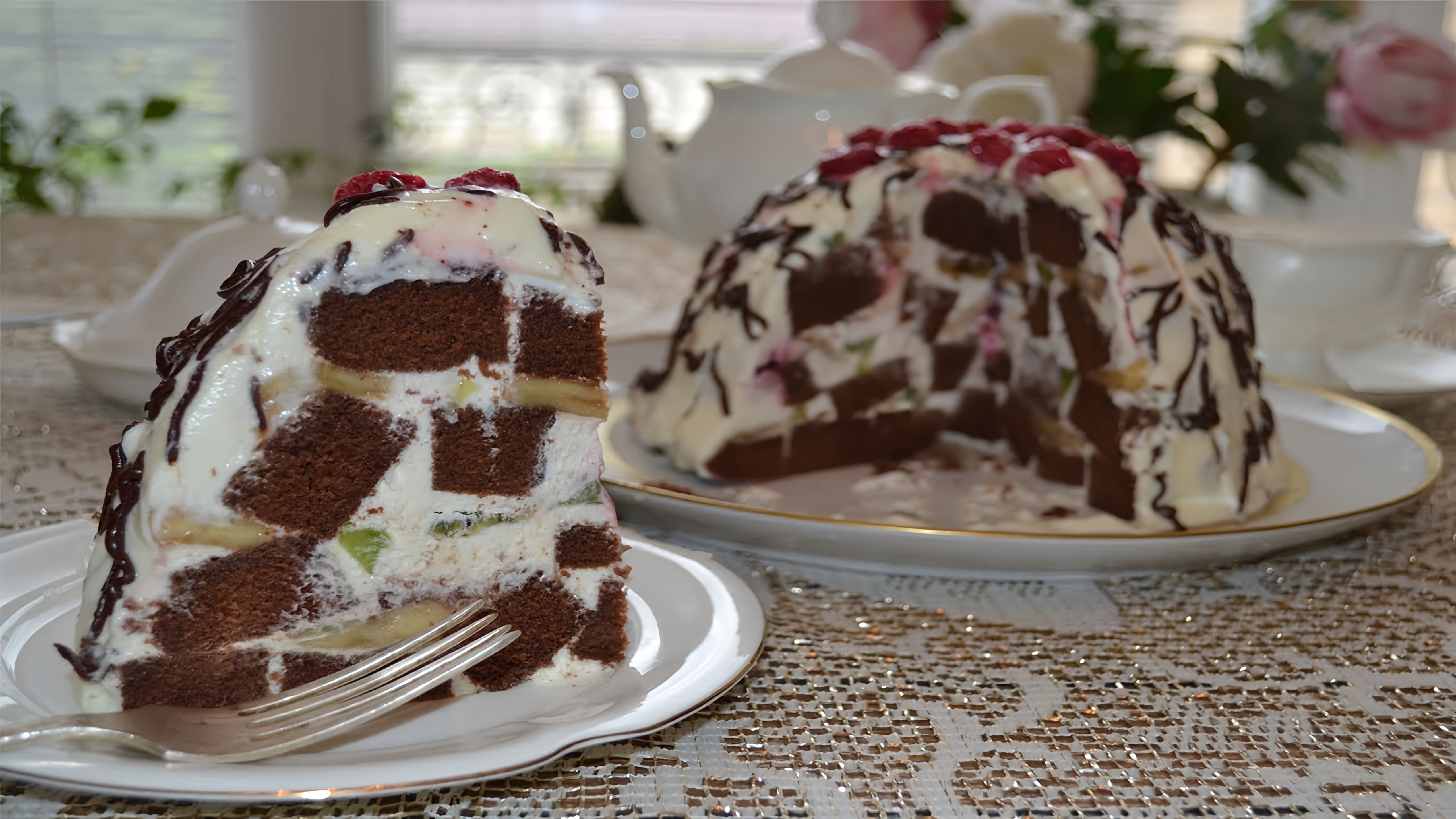 Видео: НЕЖНЕЙШИЙ ТОРТ ПАНЧО с бананом киви и малиной СО ВКУСОМ МОРОЖЕНОГО