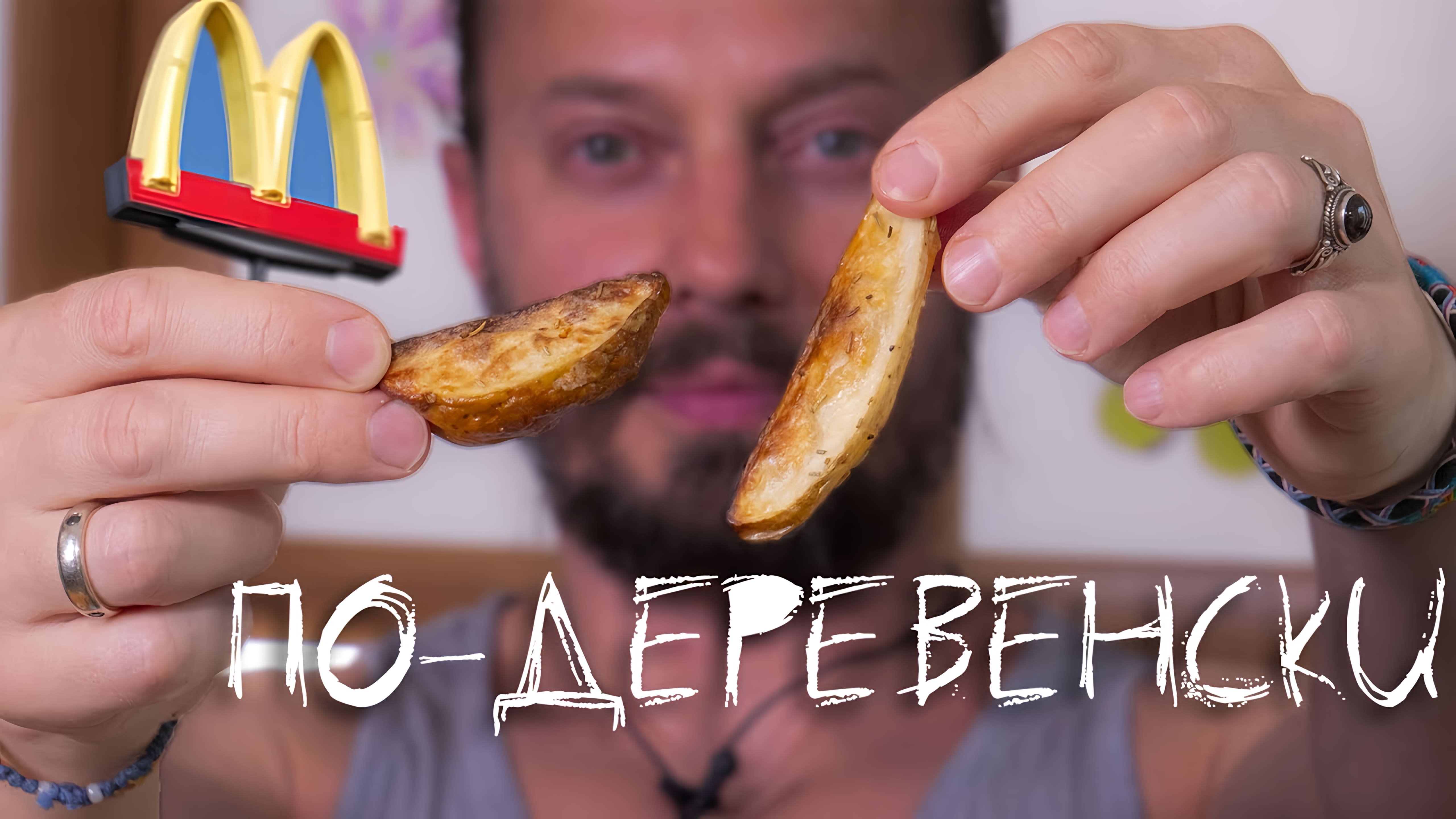 Видео: Картофель по-деревенски. Делаю дольки в духовке. Соус из перца.