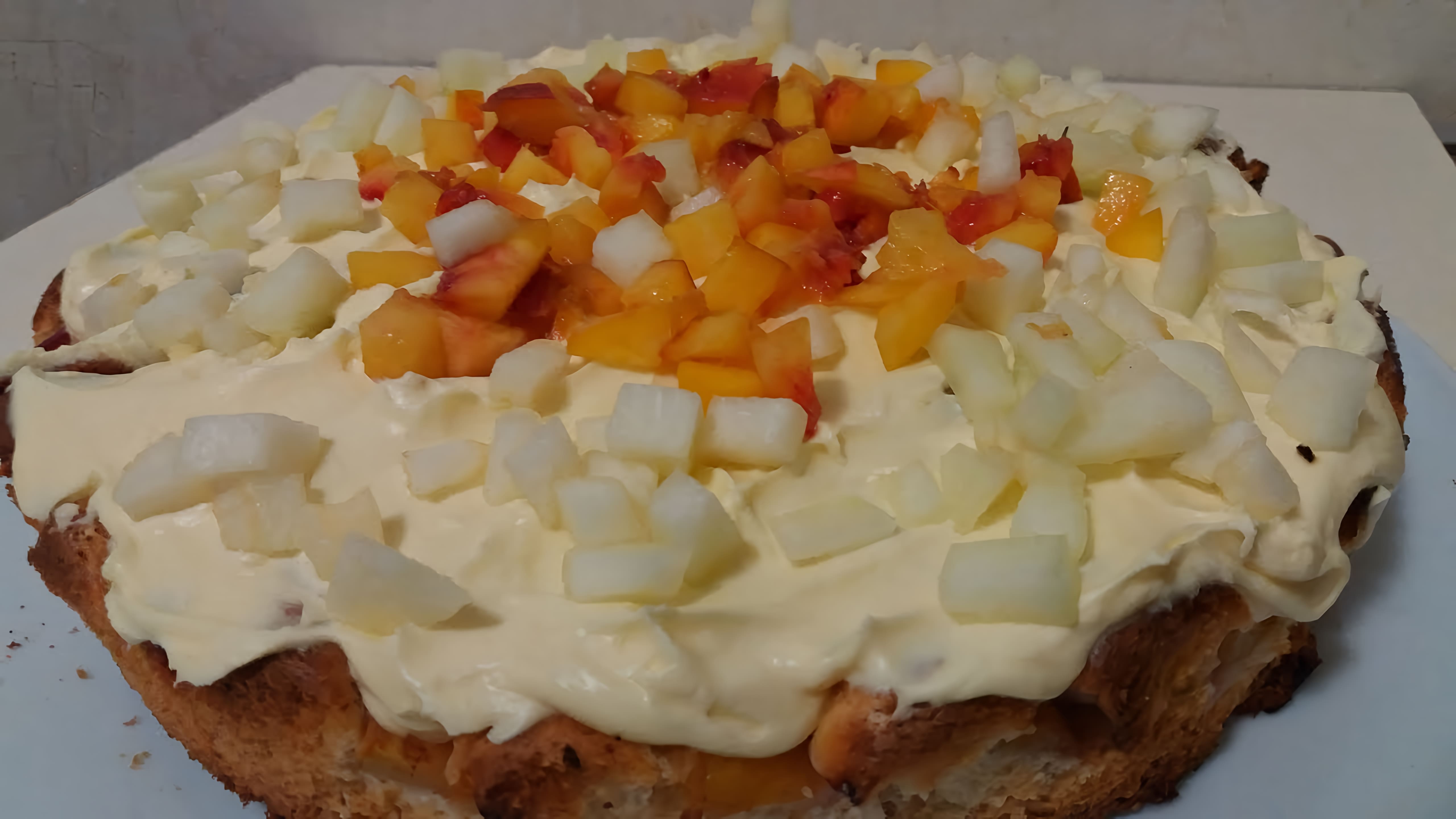 Видео: Ленивый Торт или Пирог с Персиками Это Очень Вкусно. Пирог без заморочек
