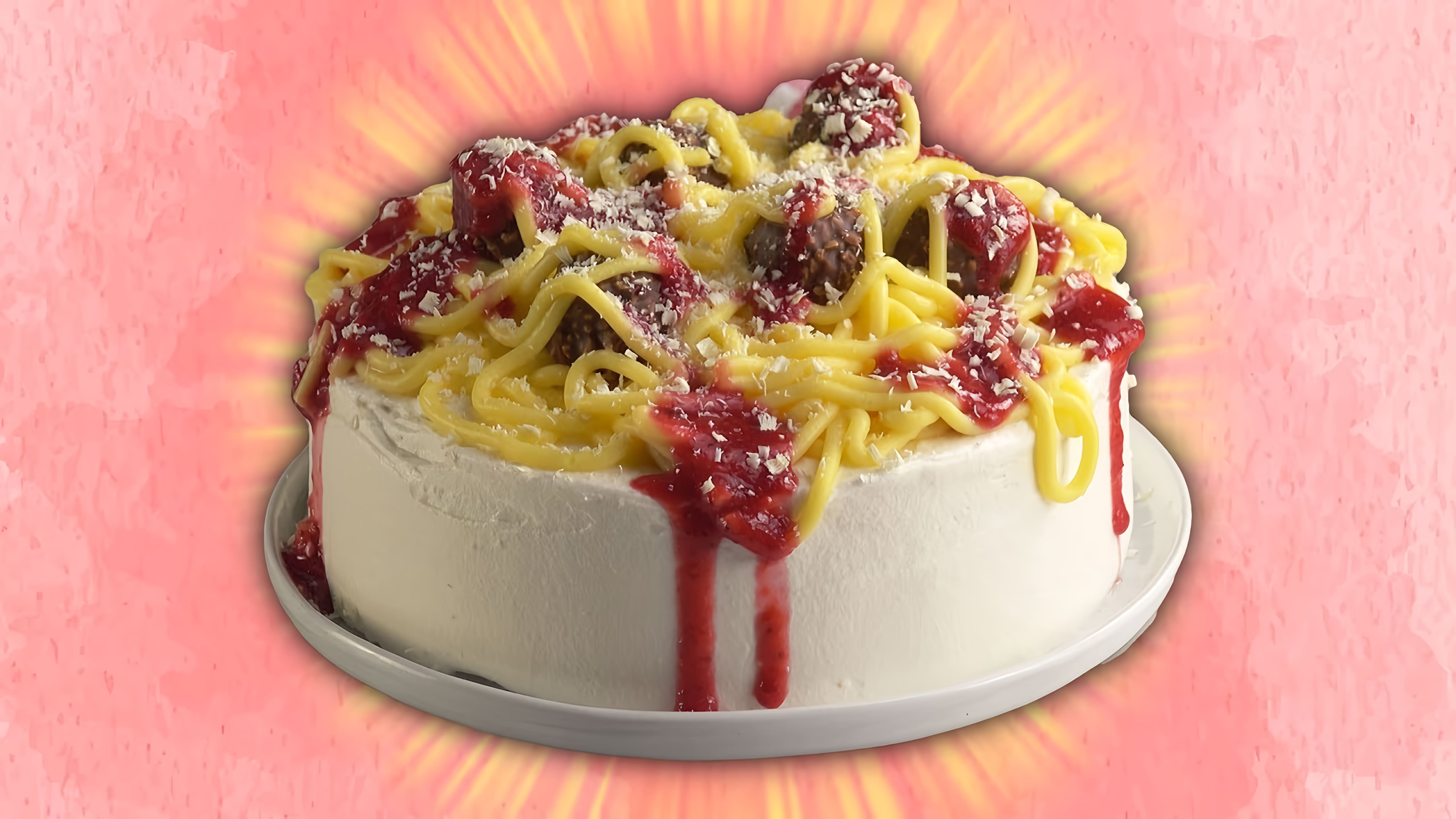 Видео: На десерт сегодня — спагетти с фрикадельками! Вкуснейший рецепт.