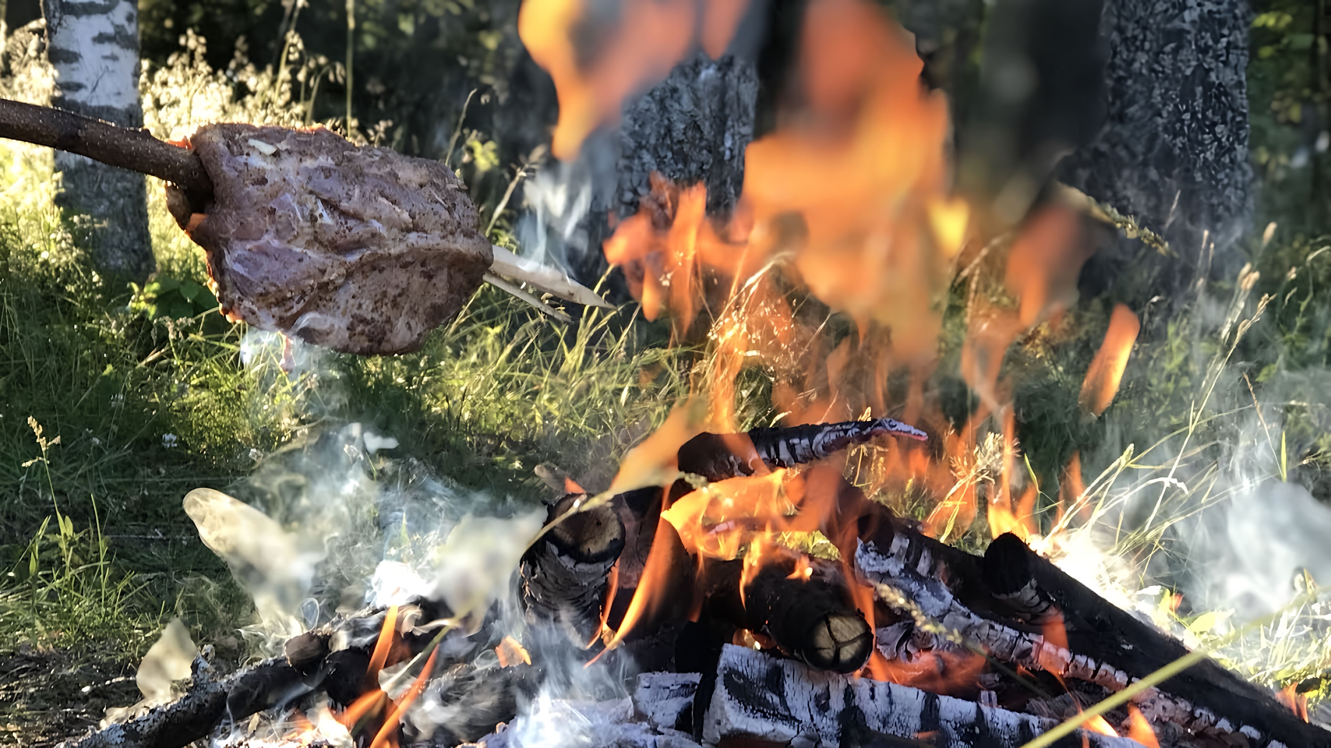 Видео: Мясо на палке.