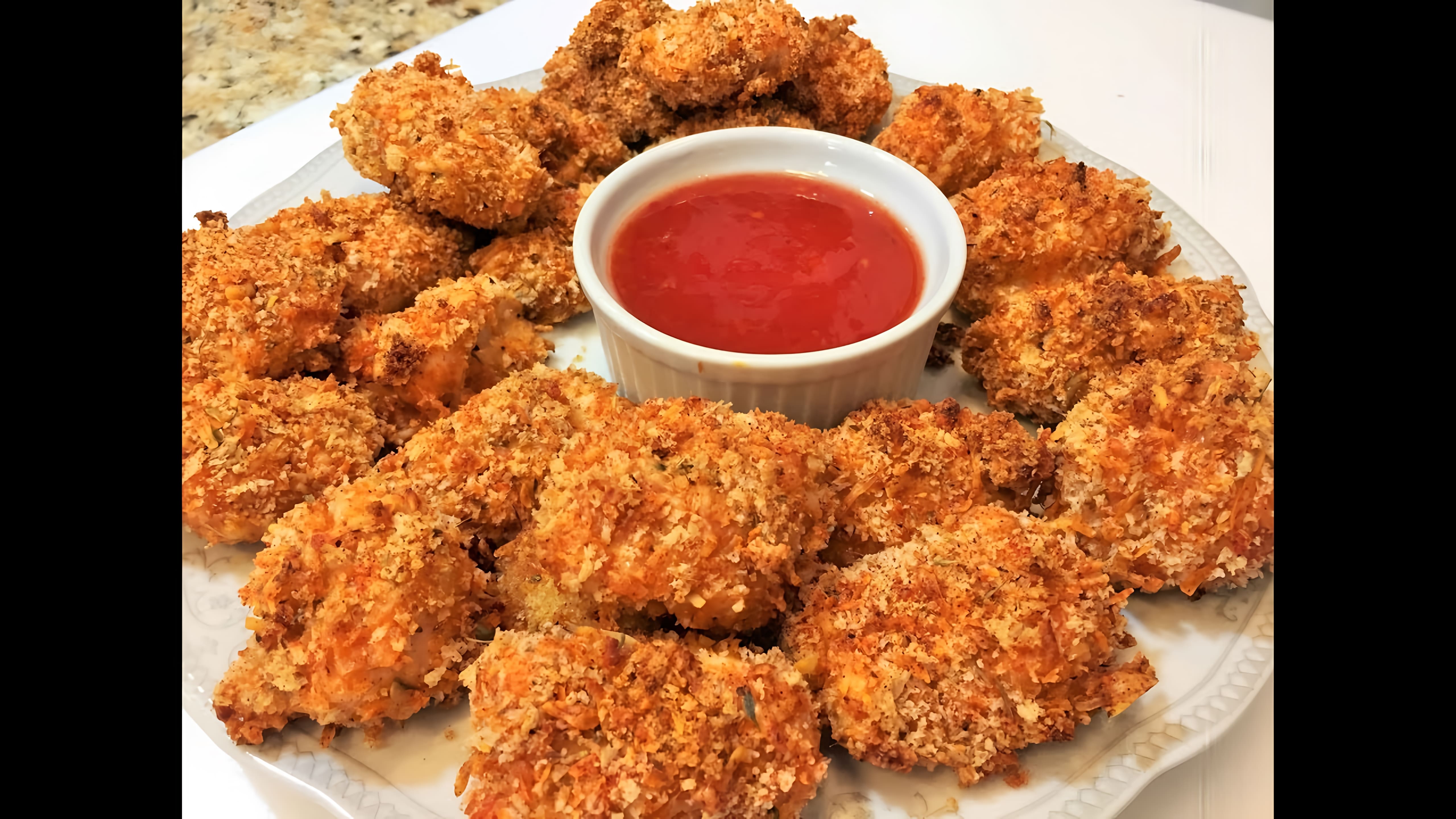 Видео: КУРИНЫЕ НАГГЕТСЫ В ДУХОВКЕ,  нереально вкусные,хрустящие  Chicken Nuggets in the oven.