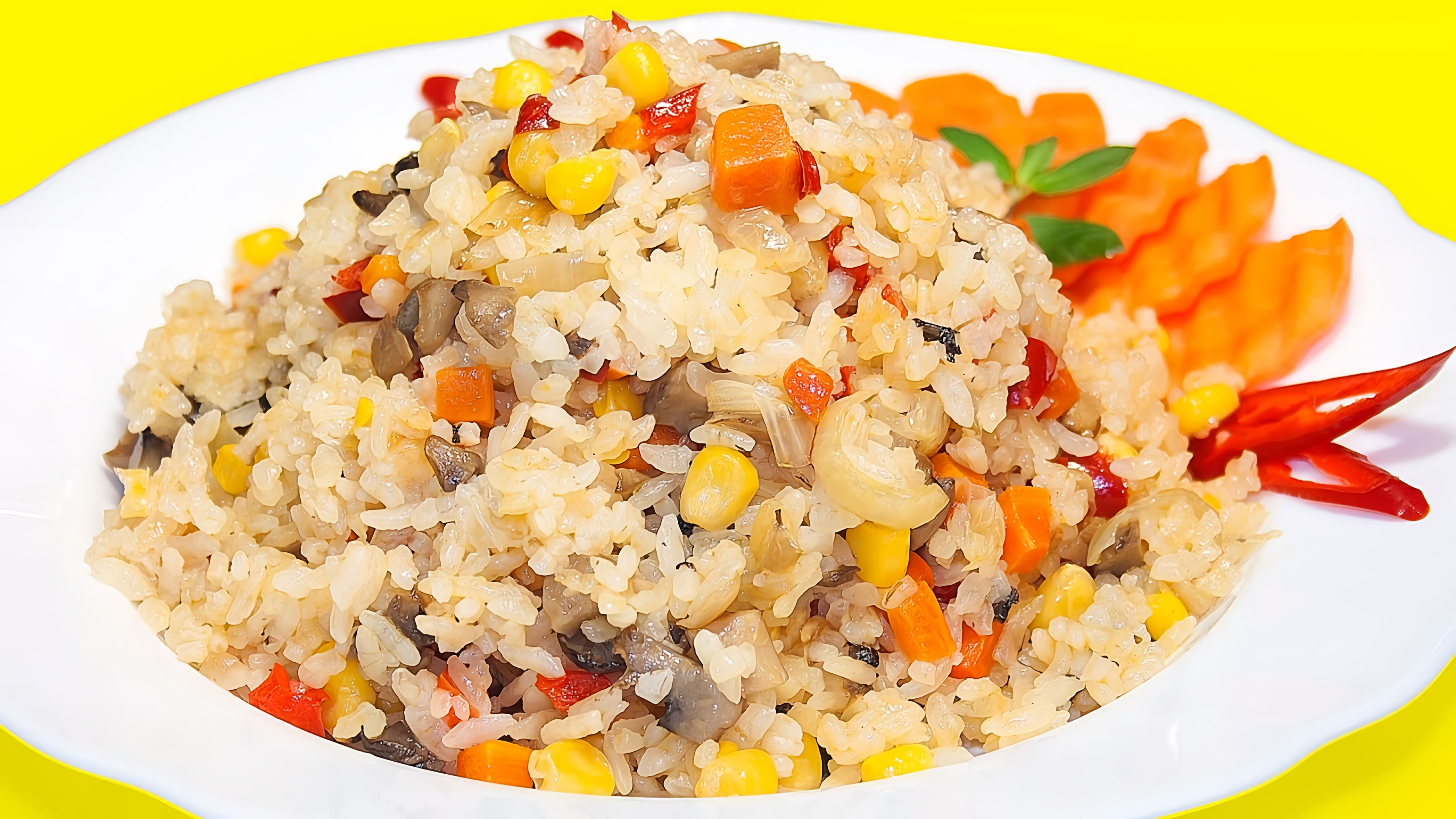 Видео: Рассыпчатый рис с овощами, очень вкусный и простой рецепт!