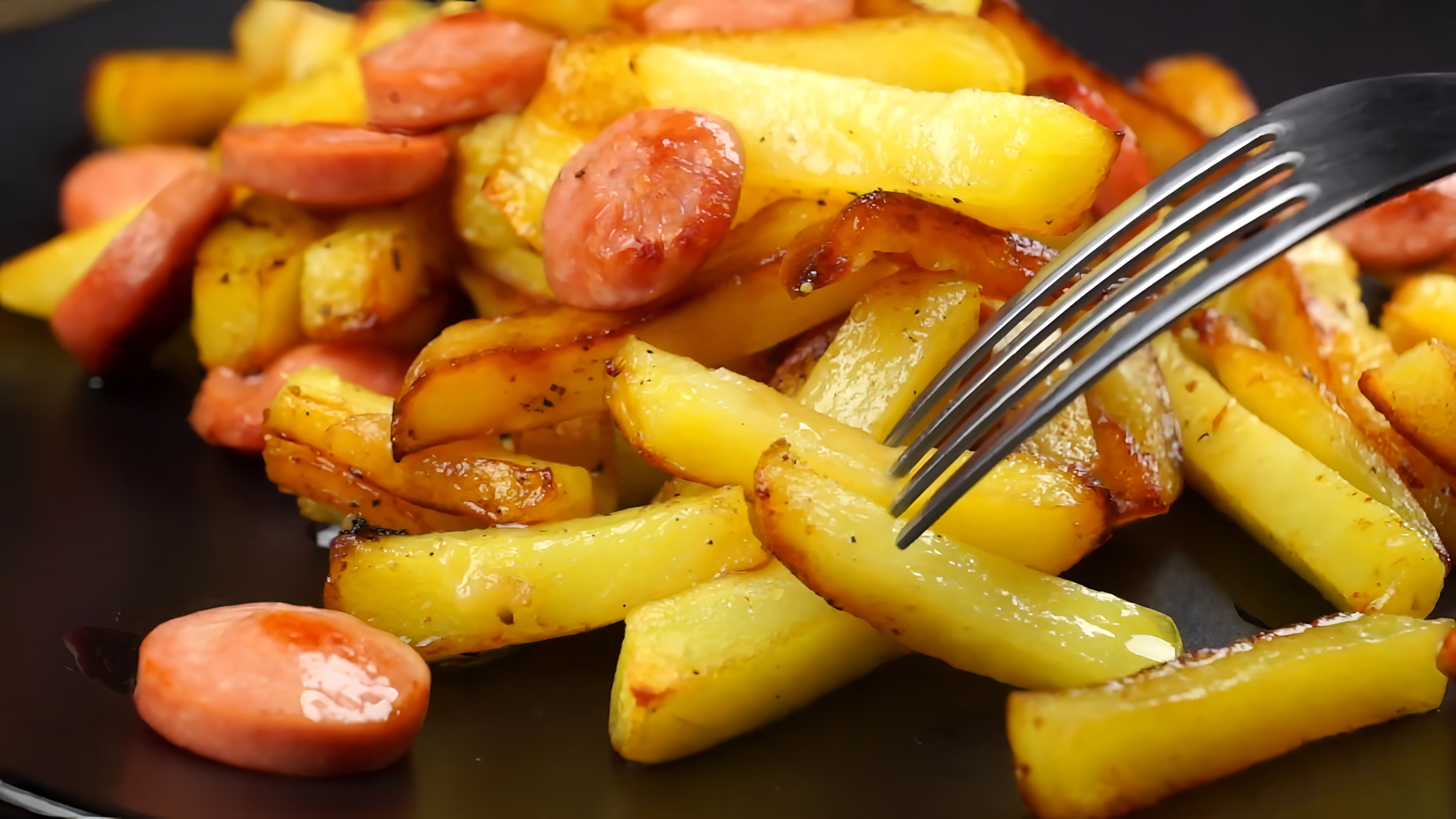 Видео: Жареная картошка с сосисками — ДЁШЕВО, ПРОСТО и ВКУСНО