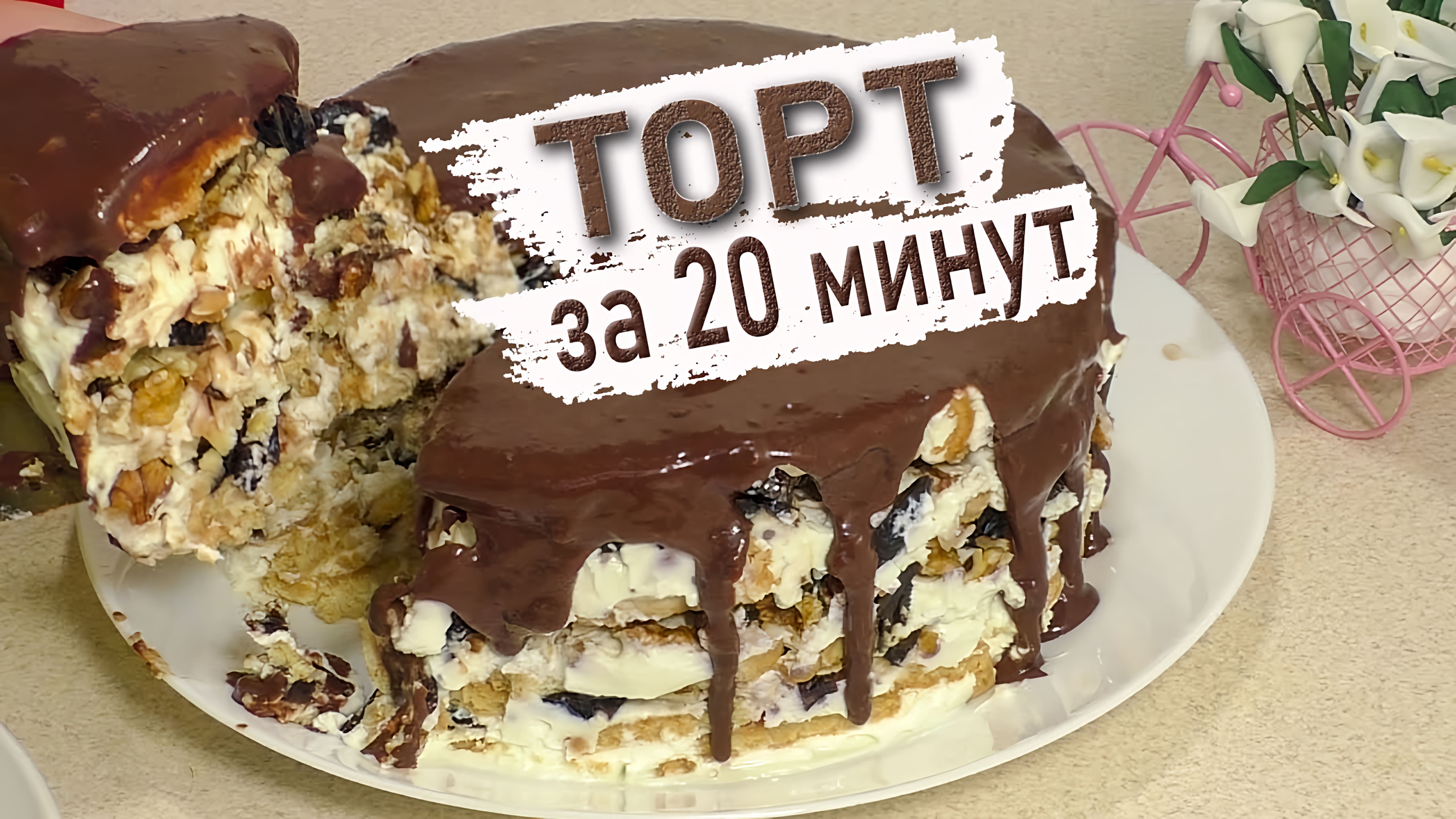 Видео: Приготовьте торт за 20 минут! Быстро и легко!