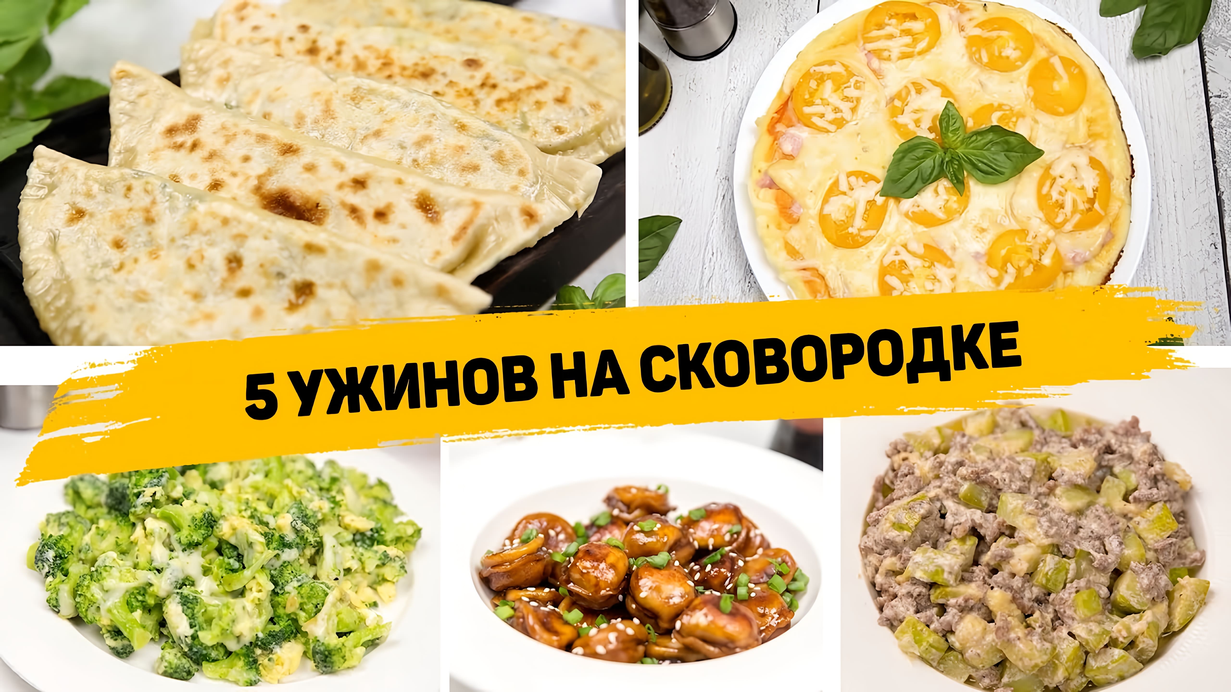 Видео: 5 ИДЕЙ Ужина или ОБЕДА на СКОВОРОДЕ — Быстрые и Вкусные Рецепты на Сковороде на скорую руку!