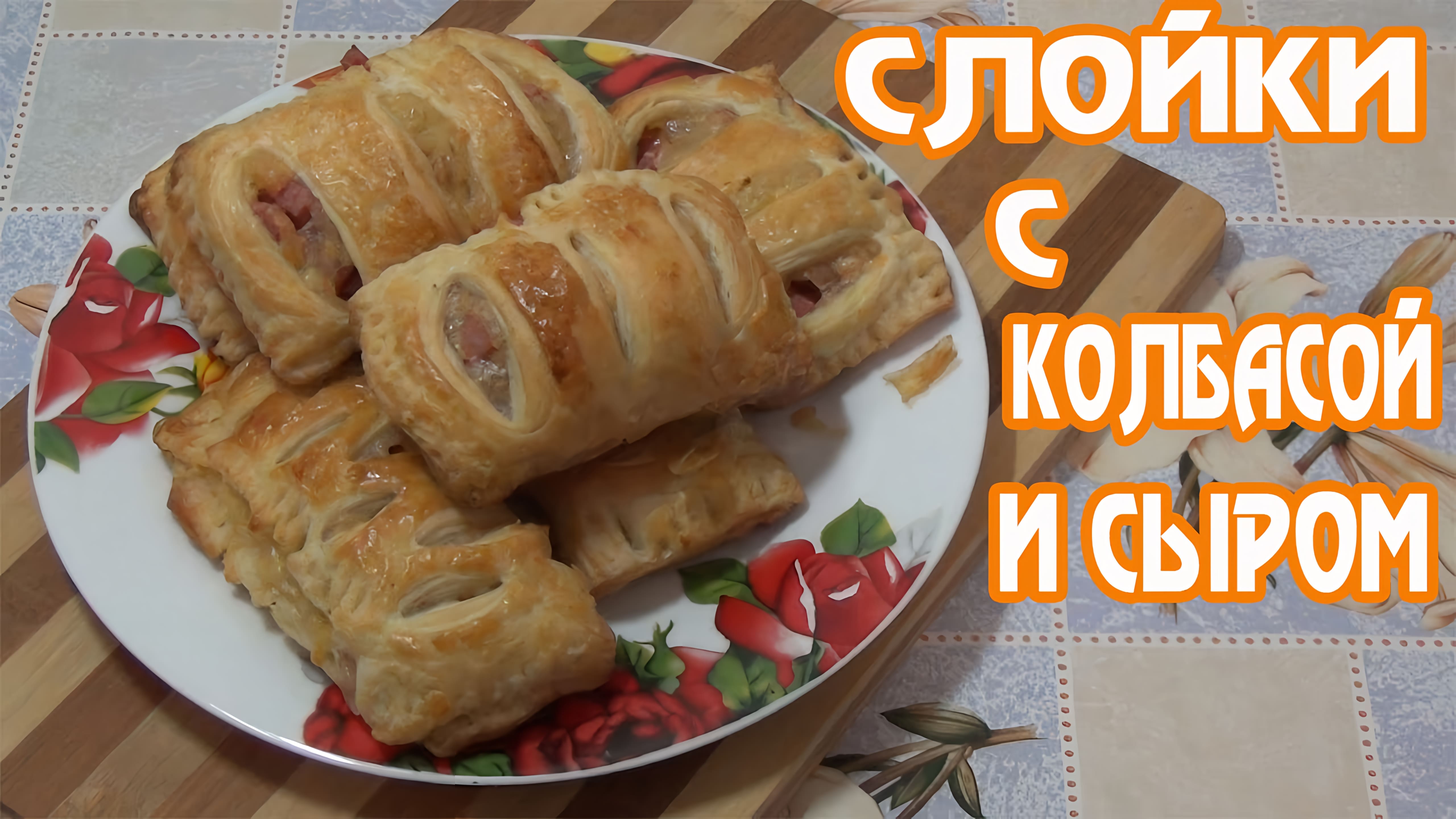 Видео: Слойки с колбасой и сыром — быстрый и вкусный перекус!