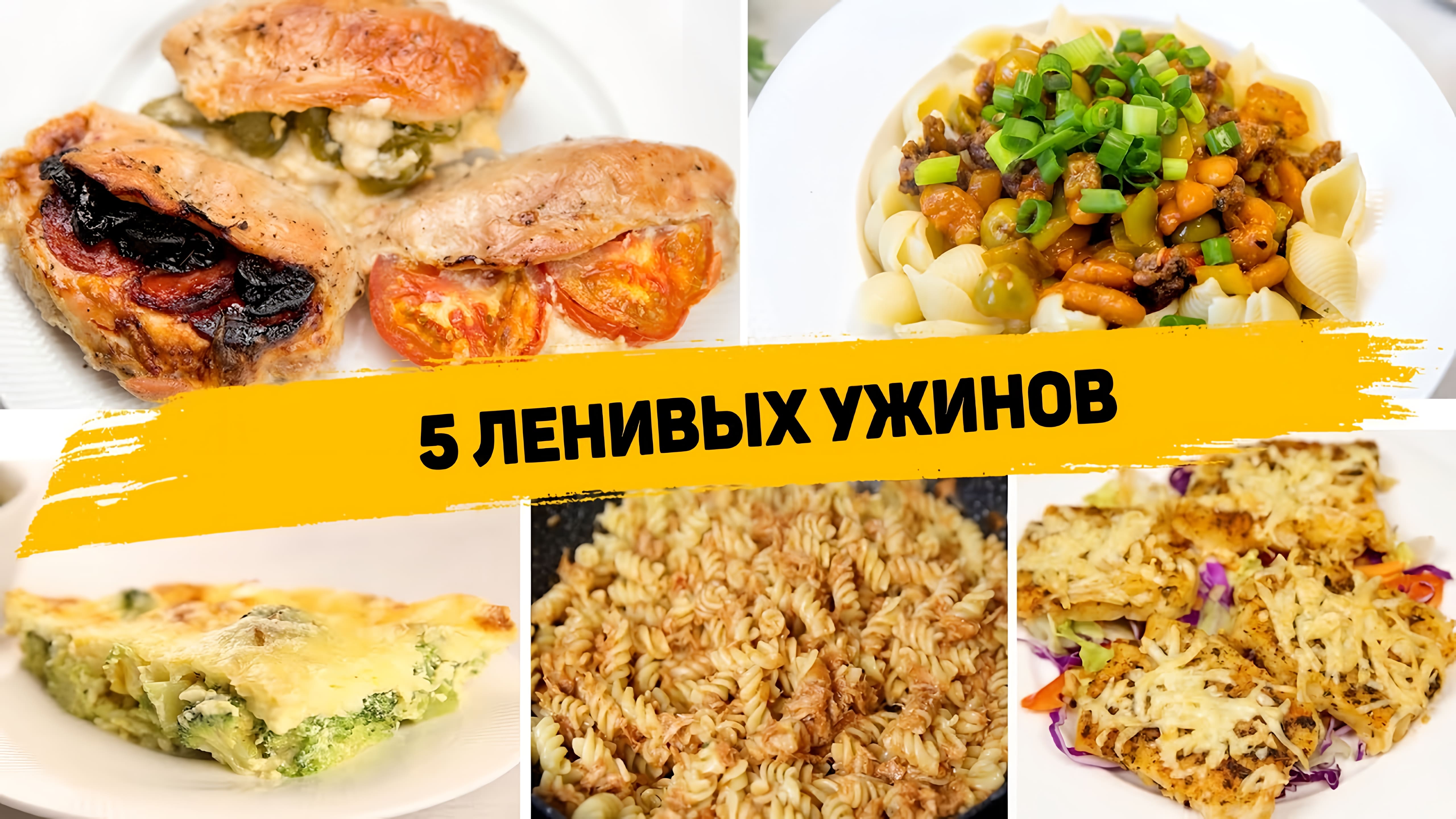 Видео: 5 Ленивых УЖИНОВ, Когда ЛЕНЬ Готовить! Вкусный Ужин — 5 Рецептов БЫСТРЫХ и ПРОСТЫХ УЖИНОВ