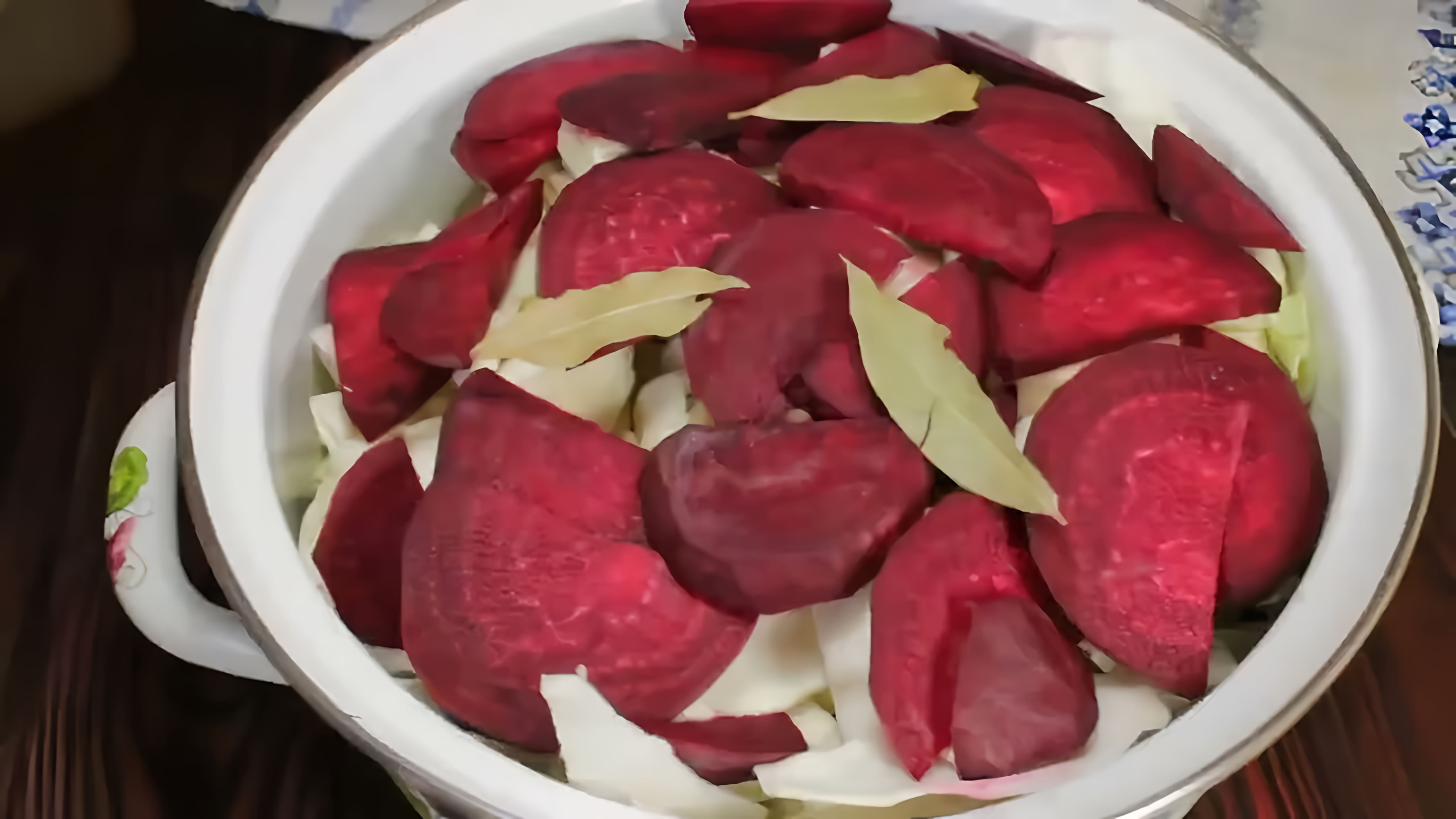 Видео: Капуста Пелюстка: рецепт квашеной капусты со свеклой!