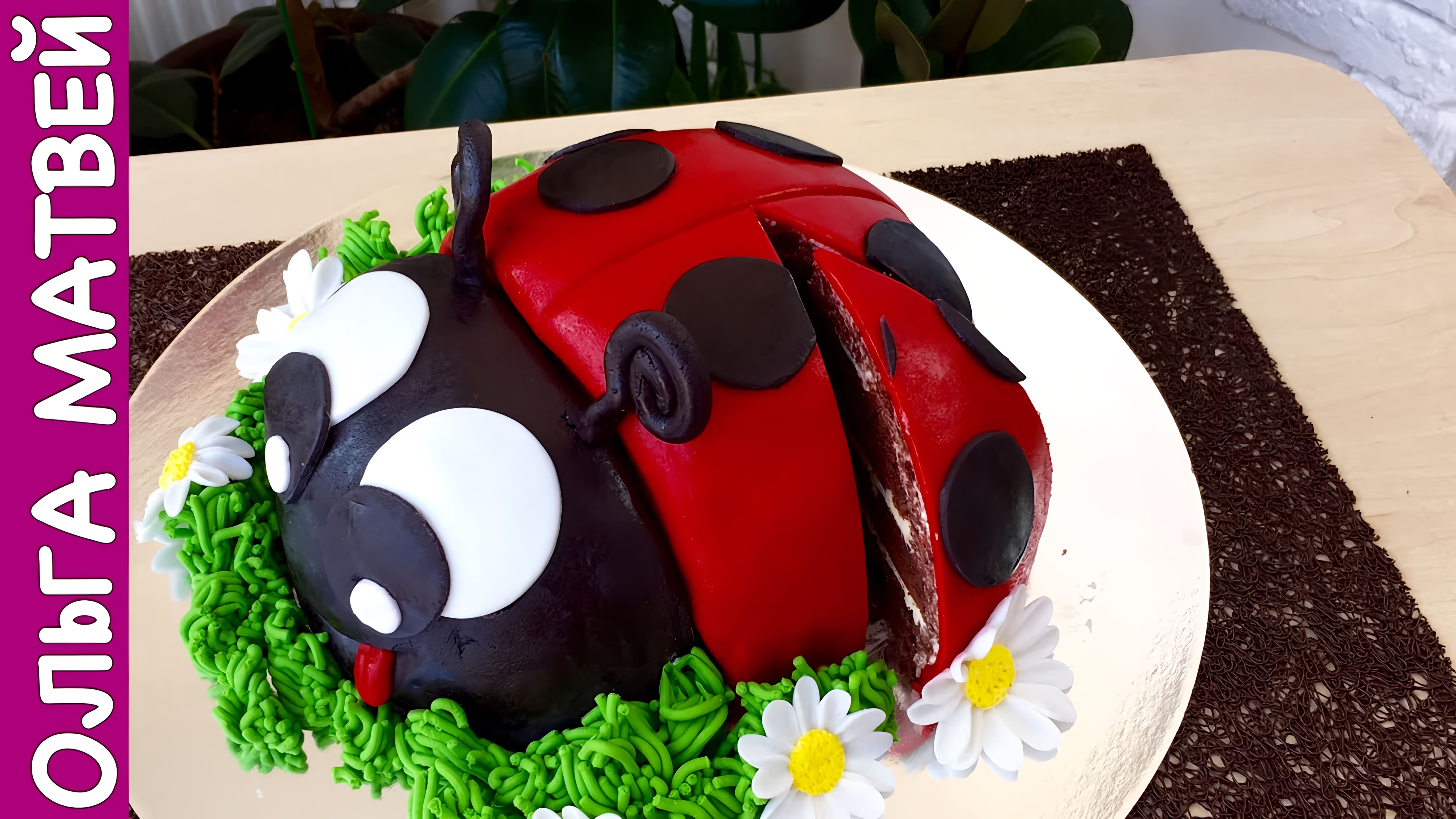 Видео: Торт «Божья Коровка» | Lady Bug Cake